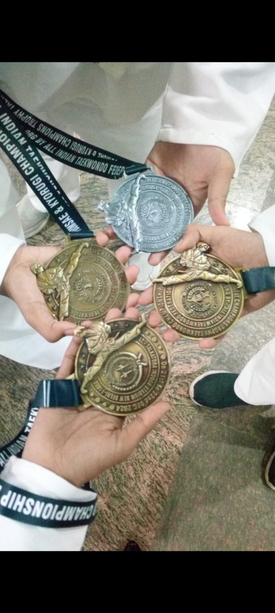 3 Gold Medals and 1 Silver Medal won by our cadets in International Taekwondo Championship held in New Delhi.